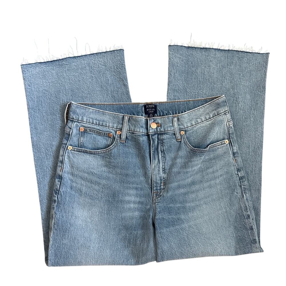 J. Crew Wide-leg Cropped Jean in All-day Stretch Size 30 - Picture 7 of 9
